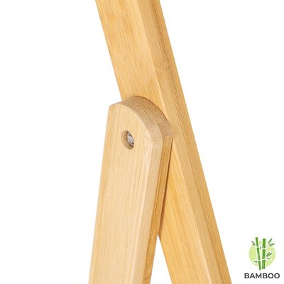 Decopatent Plantenrek van bamboe hout - Plantentrap / bloemenrek voor binnen - Plantenetagere met 3 etages - Staand rek voor planten en bloemen - Decopatent®