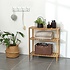 Decopatent Opbergrek van bamboe hout - Als open badkamerrek of schoenenrek met 3 etages / planken - Rek voor badkamer, schoenen en hal - 60 cm breed - Decopatent®