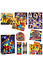 Henbrandt 10 STUKS | KANT-EN-KLARE Gevulde SUPER HERO Traktatie Tas INCLUSIEF Uitdeel Kado's. Bestaande uit: Tasje, Krijtjes, Notitieblok, Flipperspel, Puzzel, Stickervel en Bellenblaas | Jongens | Tractatiedozen voor Verjaardagen en Kinderfeestjes