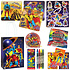 Henbrandt 10 STUKS | KANT-EN-KLARE Gevulde SUPER HERO Traktatie Tas INCLUSIEF Uitdeel Kado's. Bestaande uit: Tasje, Krijtjes, Notitieblok, Flipperspel, Puzzel, Stickervel en Bellenblaas | Jongens | Tractatiedozen voor Verjaardagen en Kinderfeestjes