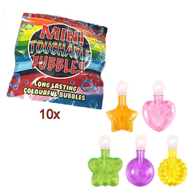 Henbrandt 10 STUKS | KANT-EN-KLARE Gevulde UNICORN Traktatie Tas INCLUSIEF Uitdeel Kado's. Bestaande uit: Tasje, Krijtjes, Notitieblok, Flipperspel, Puzzel, Stickervel en Bellenblaas | Meisjes | Tractatiedozen voor Verjaardagen en Kinderfeestjes