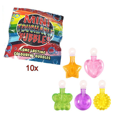 Henbrandt 10 STUKS | KANT-EN-KLARE Gevulde PONY / PAARDEN Traktatie Tas INCLUSIEF Uitdeel Kado's. Bestaande uit: Tasje, Krijtjes, Notitieblok, Flipperspel, Puzzel, Stickervel en Bellenblaas | Meisjes | Tractatiedozen voor Verjaardagen en Kinderfeestjes