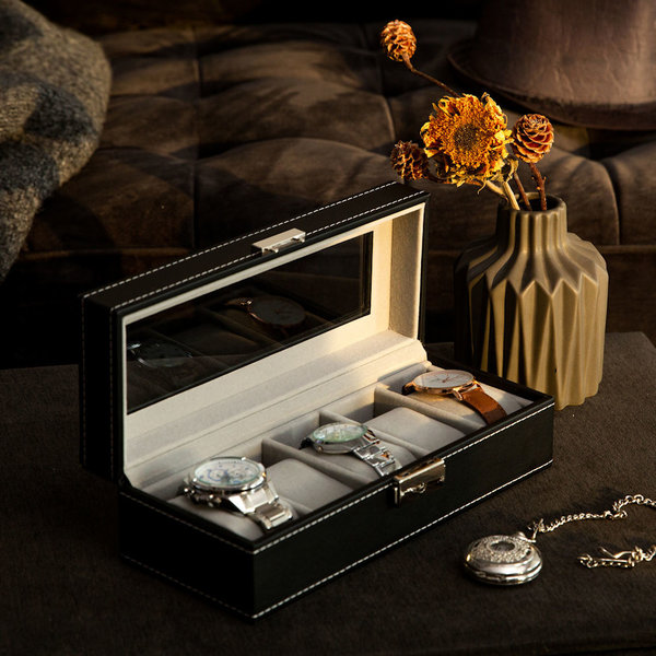 ≥ LOUIS VUITTON > HORLOGE BOX VOOR 8 HORLOGES — Horloges