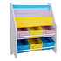 Decopatent Opbergkast kinderen en boekenkast in 1 - Opbergrek voor opbergen van boekjes, speelgoed en knuffels - Kinderkast / organizer / speelgoedkast voor kinderkamer in wit - Decopatent®