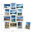 Decopatent Fotolijst collage - 12 foto’s van 10 x 15 cm - Collagelijst wit - Hangend - Met 12 fotokaders met glasplaatje – MDF hout - Decopatent®