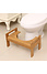 Decopatent Bamboe Toiletkrukje - WC krukje - Voor de juiste zit houding op het toilet - Soepelere stoelgang op het toilet door een natuurlijke hurkhouding - Helpt bij aambeien, obstipatie, opgeblazen gevoel en andere darmklachten - Decopatent®