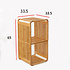 Decopatent Bamboe vakken kastje - badkamerkast - vakkenkast - schoenenkast - kubuskast - 2 Kubus Bamboe vakken kastje - badkamerkast - vakkenkast - schoenenkast - kubuskast - 3 Laags - Decopatent®