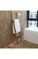 Decopatent Staande Bamboe handdoeken Ladder Rek -  badkamer handdoekhouder voor tegen de muur - handdoekladder - handdoekenrek hout - handdoekrek - Decopatent®