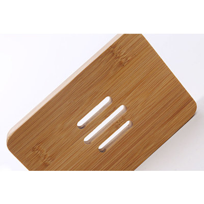 Decopatent Bamboe Zeepbakje - Houten zeephouder voor in de douche, badkamer of keuken - zeepschaaltje - Decopatent®