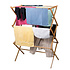 Decopatent Groot opvouwbaar Handdoekenrek - bamboe handdoekenhouder - handdoekrek hout - opklapbaar rek voor handdoeken en kleding - Handdoeken standaard - Decopatent®