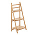 Decopatent Ladderrek / opbergrek van bamboe hout - Houten ladder rek / rekje voor in badkamer - Badkamerrek van Decopatent®