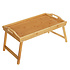 Decopatent Luxe dienblad met uitklapbare pootjes – Bamboe hout – Ontbijt op bed tafelfje / beddienblad / Laptoptafel - Inklapbaar met poten - Decopatent