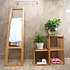 Decopatent Staande Bamboe handdoeken Ladder Rek -  badkamer handdoekhouder voor tegen de muur - handdoekladder - handdoekenrek hout - handdoekrek - Decopatent®