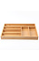 Decopatent Bamboe bestekbak voor keukenla - 6 Vaks - Bestek organizer van hoogwaardig bamboe hout - Bestekcassette van Decopatent®