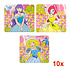 Henbrandt 10 STUKS | LUXE PRINSESSEN Traktatie Doos INCLUSIEF Uitdeel Kado's. Bestaande uit: Uitdeelbox, Krijtjes, Notitieblok, Flipperspel, Puzzel, Stickervel en Bellenblaas | Meisjes | Tractatiedozen voor Verjaardagen en Kinderfeestjes
