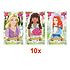 Henbrandt 10 STUKS | LUXE PRINSESSEN Traktatie Doos INCLUSIEF Uitdeel Kado's. Bestaande uit: Uitdeelbox, Krijtjes, Notitieblok, Flipperspel, Puzzel, Stickervel en Bellenblaas | Meisjes | Tractatiedozen voor Verjaardagen en Kinderfeestjes