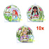 Henbrandt 10 STUKS | LUXE PRINSESSEN Traktatie Doos INCLUSIEF Uitdeel Kado's. Bestaande uit: Uitdeelbox, Krijtjes, Notitieblok, Flipperspel, Puzzel, Stickervel en Bellenblaas | Meisjes | Tractatiedozen voor Verjaardagen en Kinderfeestjes