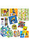 Henbrandt 10 STUKS | LUXE VOETBAL Traktatie Doos INCLUSIEF Uitdeel Kado's. Bestaande uit: Uitdeelbox, Krijtjes, Notitieblok, Flipperspel, Puzzel, Stickervel en Bellenblaas | Jongens | Tractatiedozen voor Verjaardagen en Kinderfeestjes