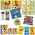 Decopatent 10 STUKS | LUXE VOETBAL Traktatie Tas INCLUSIEF Uitdeel Kado's. Bestaande uit: Tasje, Krijtjes, Notitieblok, Flipperspel, Puzzel, Stickervel en Bellenblaas | Jongens | Tractatiedozen voor Verjaardagen en Kinderfeestjes