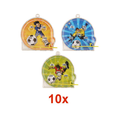 Henbrandt 10 STUKS | LUXE VOETBAL Traktatie Tas INCLUSIEF Uitdeel Kado's. Bestaande uit: Tasje, Krijtjes, Notitieblok, Flipperspel, Puzzel, Stickervel en Bellenblaas | Jongens | Tractatiedozen voor Verjaardagen en Kinderfeestjes