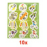 Henbrandt 10 STUKS | LUXE VOETBAL Traktatie Tas INCLUSIEF Uitdeel Kado's. Bestaande uit: Tasje, Krijtjes, Notitieblok, Flipperspel, Puzzel, Stickervel en Bellenblaas | Jongens | Tractatiedozen voor Verjaardagen en Kinderfeestjes