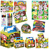 Henbrandt 10 STUKS | LUXE BOERDERIJ Traktatie Doos INCLUSIEF Uitdeel Kado's. Bestaande uit: Uitdeelbox, Krijtjes, Notitieblok, Flipperspel, Puzzel, Stickervel en Bellenblaas | Jongens & Meisjes | Tractatiedozen voor Verjaardagen en Kinderfeestjes