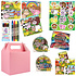 Henbrandt 10 STUKS | LUXE BOERDERIJ Traktatie ROSE Doos INCLUSIEF Uitdeel Kado's. Bestaande uit: Uitdeelbox, Krijtjes, Notitieblok, Flipperspel, Puzzel, Stickervel en Bellenblaas | Jongens & Meisjes | Tractatiedozen voor Verjaardagen en Kinderfeestjes