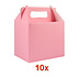 Henbrandt 10 STUKS | LUXE BOERDERIJ Traktatie ROSE Doos INCLUSIEF Uitdeel Kado's. Bestaande uit: Uitdeelbox, Krijtjes, Notitieblok, Flipperspel, Puzzel, Stickervel en Bellenblaas | Jongens & Meisjes | Tractatiedozen voor Verjaardagen en Kinderfeestjes