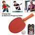 Decopatent Tafeltennisset met 2x Tafel tennis Batjes & 3 Tafel tennis ballen - 5 Delige pingpong tafel Set bestaande uit: 2 Stuks Tafeltennis batjes & 3 Stuks Pingpongballen - Tafel tennis Set voor Kinderen & Volwassenen