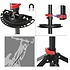 Decopatent Fiets Montagestandaard - 360° draaibaar - In Hoogte verstelbaar + Gereedschapsbakje & Stuurhouder - Fietsstaander / Ophangsysteem - Fiets montage reparatie standaard - Voor Racefiets, Mtb, Mountainbike, Fietsen - Montage standaard Fiets - Decopatent®