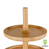 Decopatent Etagère 3 laags - Hoge kwaliteit Bamboe hout - Houten hapjesschaal / serveerschaal / etagere - Decopatent®