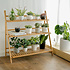 Decopatent Plantentrap van bamboe hout - Plantenrek voor binnen - Plantenstandaard voor planten, bloemen - Ook als bloemenrek / plantenetagère - Decopatent®