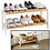 Decopatent Schoenenrek bamboe hout - Voor 6 paar schoenen - 70 cm breed - Schoenen Rek met 2 etages - Opbergrek met moderne uitstraling - Ook als open badkamerrek / organizer voor badkamer - Decopatent®