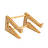 Decopatent Laptop standaard van Bamboe hout - Houten laptopstandaard - Ergonomische werkplek voor Laptops en Tablets - Notebook - Laptop verhoger / verhoging voor bureau - Decopatent®