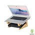 Decopatent Laptop standaard van Bamboe hout - Houten laptopstandaard - Ergonomische werkplek voor Laptops en Tablets - Notebook - Laptop verhoger / verhoging voor bureau - Decopatent®