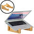 Decopatent Laptop standaard van Bamboe hout - Houten laptopstandaard - Ergonomische werkplek voor Laptops en Tablets - Notebook - Laptop verhoger / verhoging voor bureau - Decopatent®