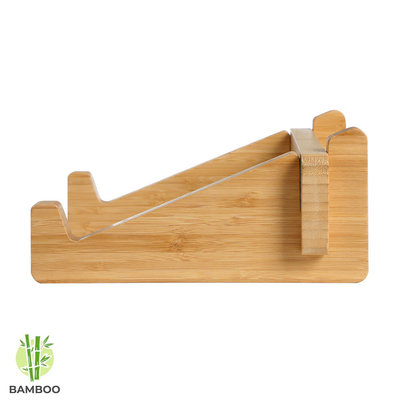 Decopatent Laptop standaard van Bamboe hout - Houten laptopstandaard - Ergonomische werkplek voor Laptops en Tablets - Notebook - Laptop verhoger / verhoging voor bureau - Decopatent®