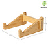 Decopatent Laptop standaard van Bamboe hout - Houten laptopstandaard - Ergonomische werkplek voor Laptops en Tablets - Notebook - Laptop verhoger / verhoging voor bureau - Decopatent®