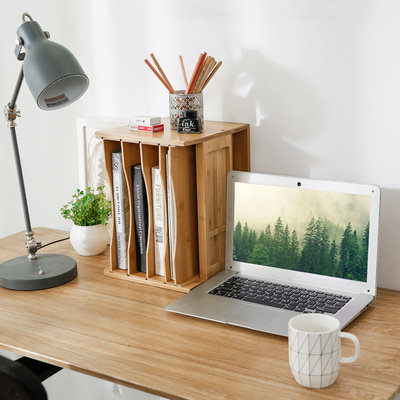 Decopatent Brievenbak met 5 vakken - Bureau organizer / desk organizer / postbakje met ruimte voor brieven, telefoon, pennen, paperclips - Post opberger met brievenbakjes - Decopatent®