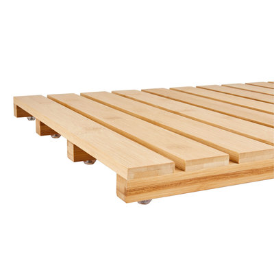 Decopatent Bamboe badmat voor douche of bad - Houten douchemat / badkamermat / saunamat - Kleur: Bamboe - Decopatent®