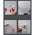 Decopatent Handdoekstang zelfklevend met 2 Haken voor Muur / Wand Bevestiging - Handoekhouder Keuken / Badkamer - Wand Handdoekenrek Stang Houder met ophang Haak - Ophangbaar handdoek rek - Handoekstang - Zonder Boren & Schroeven - Decopatent®