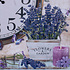 Decopatent Canvas Schilderij Wandklok LAVENDEL FLOWERS & GARDEN 38 Cm met Klok - Wand Klok Landelijk / Brocante - Canvasklok - Canvas Wandklokken met Klok - Keukenklok - Muurklok Wand Klok - Afm. 38 x 38 Cm - Decopatent®