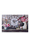 Decopatent XL Canvas Schilderij Wandklok PARIS & FLOWERS met Klok - Wand Klok Landelijk / Brocante - Canvasklok - Canvas Wandklokken met Klok - Keukenklok - Muurklok Wand Klok - Afm. 60 x 40 Cm - Decopatent®
