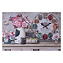 Decopatent XL Canvas Schilderij Wandklok FLOWERS CANDLES & BOOKS met Klok - Wand Klok Landelijk / Brocante - Canvasklok - Canvas Wandklokken met Klok - Keukenklok - Muurklok Wand Klok - Afm. 60 x 40 Cm - Decopatent®