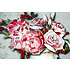 Decopatent XL Canvas Schilderij Wandklok FLOWERS CANDLES & BOOKS met Klok - Wand Klok Landelijk / Brocante - Canvasklok - Canvas Wandklokken met Klok - Keukenklok - Muurklok Wand Klok - Afm. 60 x 40 Cm - Decopatent®