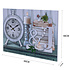 Decopatent XL Canvas Schilderij Wandklok CLOCK CANDLES & BOOKS met Klok - Wand Klok Landelijk / Brocante - Canvasklok - Canvas Wandklokken met Klok - Keukenklok - Muurklok Wand Klok - Afm. 60 x 40 Cm - Decopatent®