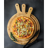 Decopatent Bamboe Pizzaschep voor Pizza's Ø35 Cm - Pizzaplank met handvat - Pizzaborden - Oven - Bbq - Serveerplank