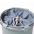 Decopatent Ronde Wasmand met Tekst LAUNDRY TODAY OR NAKED TOMORROW voor al uw vieze was - Inhoud 50 Liter - Badkamer wasmand Rond afsluitbaar - Waszak - Wasmanden in verschillende kleuren - Kleur: Mint Groen - Decopatent®