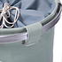 Decopatent Ronde Wasmand met Tekst LAUNDRY TODAY OR NAKED TOMORROW voor al uw vieze was - Inhoud 50 Liter - Badkamer wasmand Rond afsluitbaar - Waszak - Wasmanden in verschillende kleuren - Kleur: Mint Groen - Decopatent®