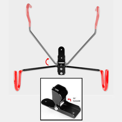 Decopatent Ophangsysteem fiets 20 Graden Draaibaar & Inklapbaar - Muurbevestiging Fietsen ophangsysteem - Fietshaak Houder muur - Ophangbeugel / Muurbeugel Fiets - Ophang systeem fiets - Fiets ophangen aan muur - Ophangbeugel fiets Wand montage - Decopatent®